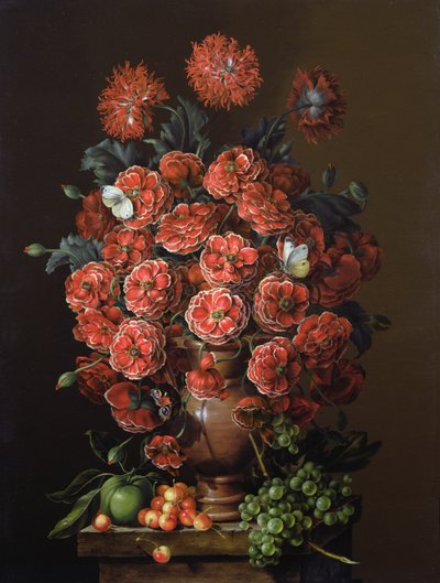 Poppies in a Terracotta Vase by Amelia Kleiser